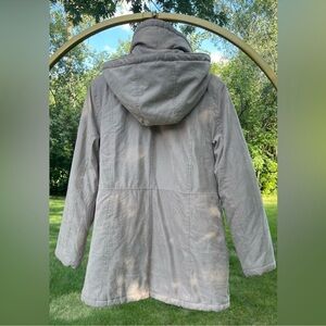 Warm Gray Hooded Jacket